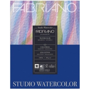 Fabriano Studio Watercolour Paper - 200GSM - 9.5X12.5" (20Sheets)