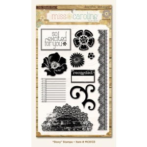 My Mind's Eye Miss Caroline - Fiddlesticks Story Clear Stamp