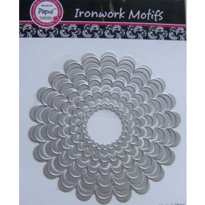 Ironwork Motifs - Scalloped Circle