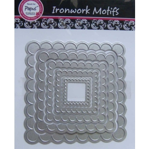 Ironwork Motifs - Scalloped Square