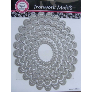 Ironwork Motifs - Scalloped Oval