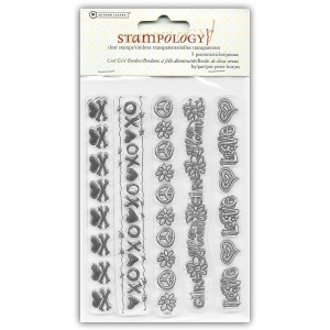 Autumn Leaves Stampology Clear Stamps - Cool Girl Borders