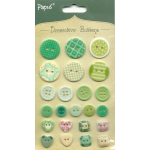 Decorative button pack - Pastels