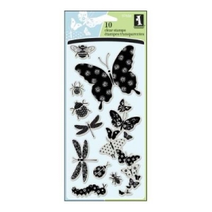 Inkadinkado Clear Stamp - Patterned Bugs