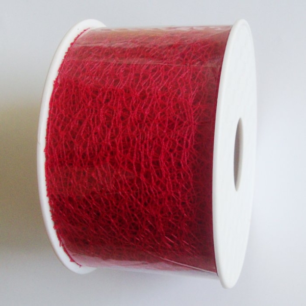 Mesh Ribbon Large - Blood Red