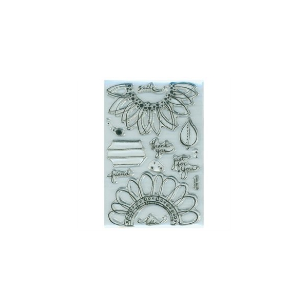 Stampendous Clear Stamp - Sunny Flowers