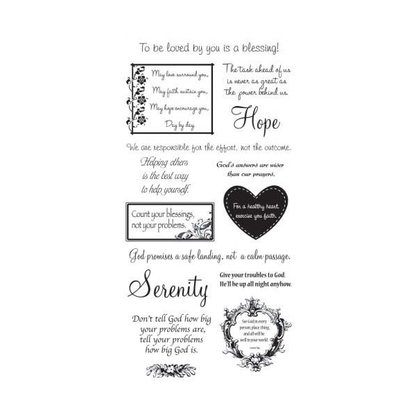 Faith Greetings Clear Stamp