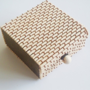 Wooden Box - Cream