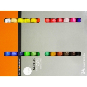 Daler Rowney Simply Acrylic Color Set - 24 Colors