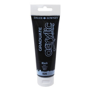 Daler Rowney Graduate Acrylics Tube - Black