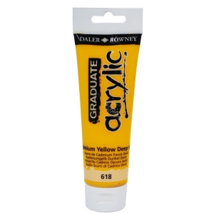 Daler Rowney Graduate Acrylics Tube - Cadmium Yellow Deep Hue