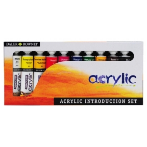 Daler Rowney Graduate Acrylics Color Set - 10 Colors