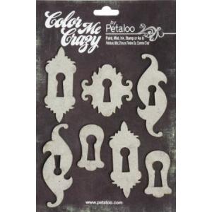 Color Me Crazy chipboard elements - Keyholes