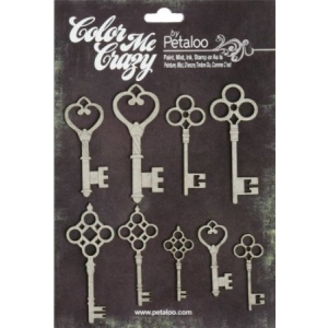 Color Me Crazy chipboard elements - Keys