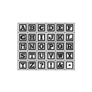 Studio G Alphabet Rubber Stamp Set - Design 1