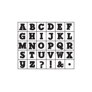 Studio G Alphabet Rubber Stamp Set - Design 2