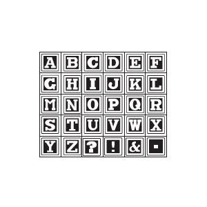 Studio G Alphabet Rubber Stamp Set - Design 3