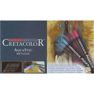 Cretacolor Aquastic Crayons (Set of 10 Metallic)