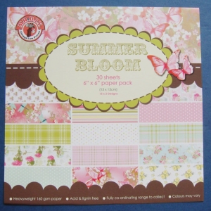 Assorted 6x6 Paper Pack - Summer Bloom (Set of 30 sheets)