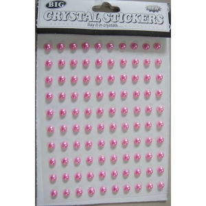 Say it in crystals - Small Pearl Stickers - Pink