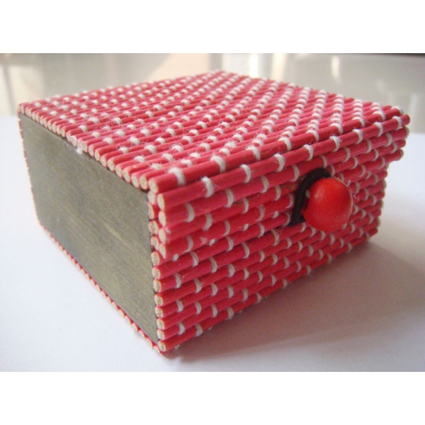 Wooden Box - Red