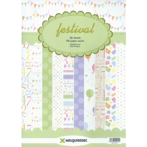 Assorted A4 Paper Pack - Festival (Set of 30 sheets)