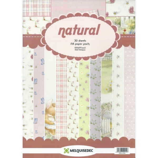 Assorted A4 Paper Pack - Natural (Set of 30 sheets)