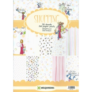 Assorted A4 Paper Pack - Shopping (Set of 30 sheets)