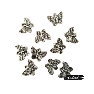 Metal Charms - Butterflies (Pack of 10)