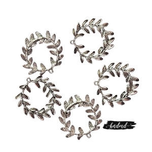 Metal Charms - Leaves Pendant (Pack of 5 pcs)