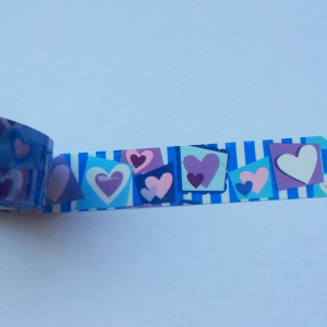 Hearts - Blue - Decorative Tape