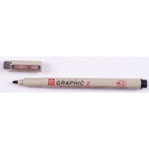 Sakura Pigma Graphic Pen 2mm - Black