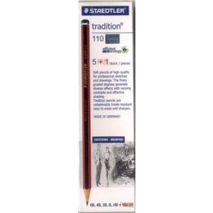 Staedtler Tradition Drawing Pencil - 6 assorted degrees