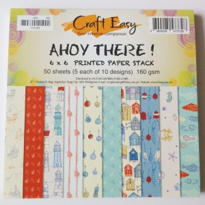 6x6 Paper Pack - Ahoy There(Set of 50 sheets)