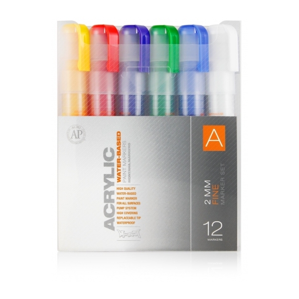 Montana Acrylic Fine Marker (2mm) Set-A