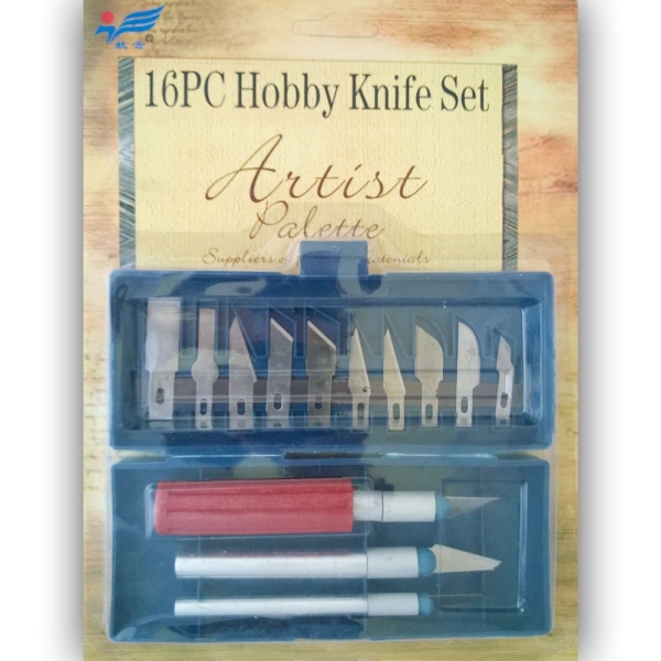 16Pc Hobby Knife Set