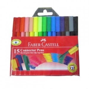 Faber Castell Assorted Connector Pens (Pack of 15)