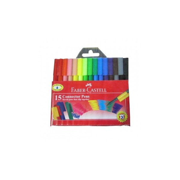 Faber Castell Assorted Connector Pens (Pack of 15)