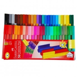 Faber Castell Assorted Connector Pens (Pack of 50)