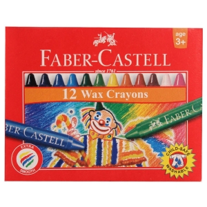 Faber Castell Regular Wax Crayons (Pack of 12)