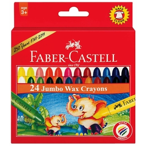 Faber Castell Jumbo Wax Crayons (Pack of 24)