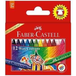 Faber Castell Extra Long Wax Crayons (Pack of 12)