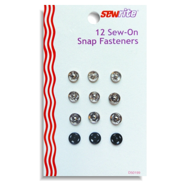 Sewrite 12 Sew-On Snap Fasteners