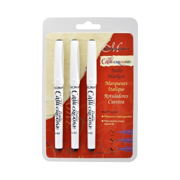 Manuscript Callicreative 3 Left Hand Italic Marker Pens