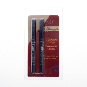 Manuscript Callicreative 2 Italic Marker Pens - Medium & Extra Broad