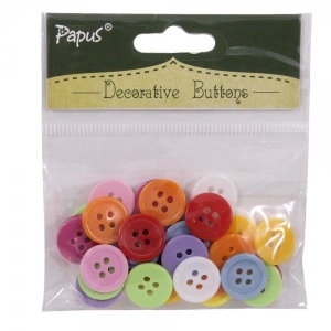 Decorative button pack - Large (Mix colors)