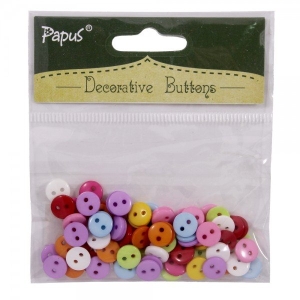 Decorative round button pack - Small (Mix colors)