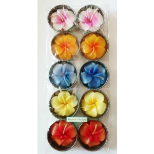 Aromatic Hibiscus shaped Tea Lights (Pack of 10)