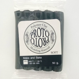 Proto Make and Bake Polymer Clay (50 gms) - Black