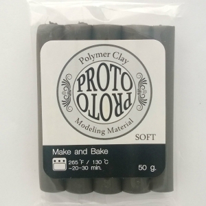 Proto Make and Bake Polymer Clay (50 gms) - Brown